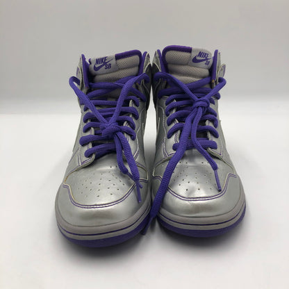 【中古品】【メンズ】 NIKE SB ナイキ スケートボーディング × Dinosaur Jr ダイナソー ジュニア 別注 コラボ DUNK HIGH PREMIUM 313171-003 ダンクハイ プレミアム スニーカー 靴 160-250727-KS-01-tei カラー：METALLIC SILVER/METALLIC SILVER 万代Net店