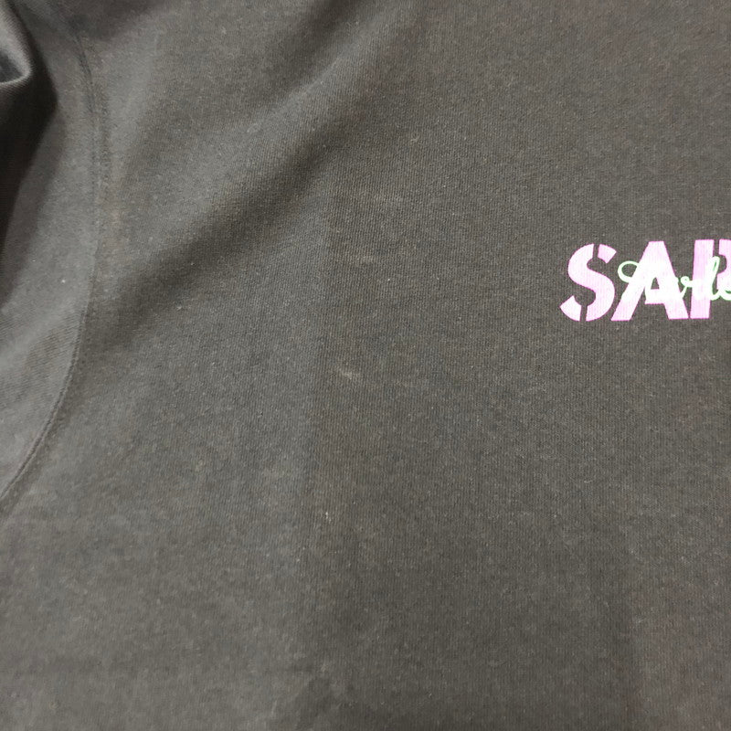 【中古品】【メンズ】 SAPEur サプール HARLEQUIN S/S TEE A0023-470 ハーレクイン ショートスリーブ Tシャツ 半袖 トップス 142-250729-yo-07-fuz サイズ：L カラー：ブラック 万代Net店