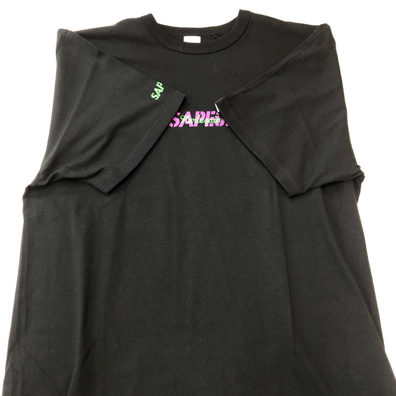 【中古品】【メンズ】 SAPEur サプール HARLEQUIN S/S TEE A0023-470 ハーレクイン ショートスリーブ Tシャツ 半袖 トップス 142-250729-yo-07-fuz サイズ：L カラー：ブラック 万代Net店