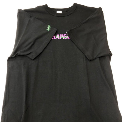 【中古品】【メンズ】 SAPEur サプール HARLEQUIN S/S TEE A0023-470 ハーレクイン ショートスリーブ Tシャツ 半袖 トップス 142-250729-yo-07-fuz サイズ：L カラー：ブラック 万代Net店
