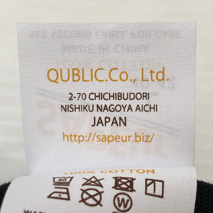 【中古品】【メンズ】 SAPEur サプール HARLEQUIN S/S TEE A0023-470 ハーレクイン ショートスリーブ Tシャツ 半袖 トップス 142-250729-yo-07-fuz サイズ：L カラー：ブラック 万代Net店