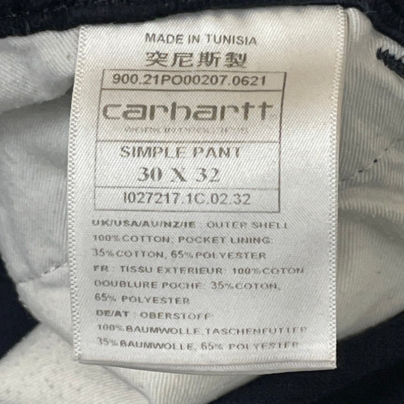 【中古品】【メンズ】 Carhartt WIP カーハート ワークインプログレス SIMPLE PANT IO27217 シンプル パンツ ボトムス コーデユロイパンツ 156-250730-ks-28-tei サイズ：30 カラー：BLACK 万代Net店