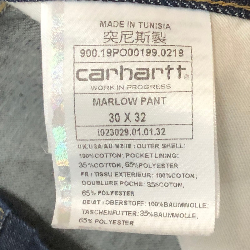 【中古品】【メンズ】 Carhartt WIP カーハート ワークインプログレス MARLOW PANT IO23029 マーロウ パンツ デニム ボトムス ジーンズ 156-250801-KS-16-tei サイズ：30 カラー：インディゴ 万代Net店