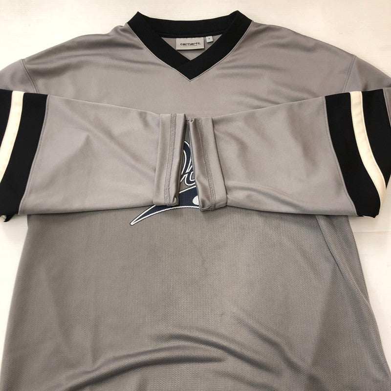 【中古品】【メンズ】 Carhartt WIP カーハート ワークインプログレス L/S DETROIT MESH T-SHIRT I034620 ロングスリーブ デトロイト メッシュ Tシャツ 長袖 トップス 145-250729-yo-18-tei サイズ：S カラー：グレー 万代Net店