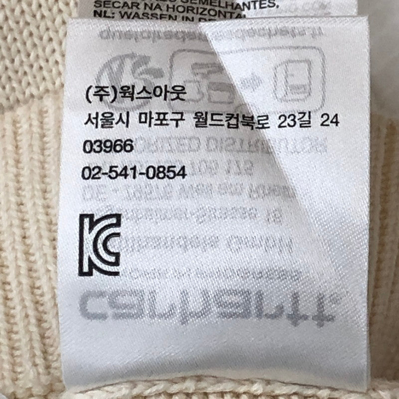 【中古品】【メンズ】 Carhartt WIP カーハート ワークインプログレス S/S ALDUS KNIT VEST A231051 ショートスリーブ アルダス ニット ベスト トップス 145-250729-yo-17-tei サイズ：M カラー：アイボリー 万代Net店