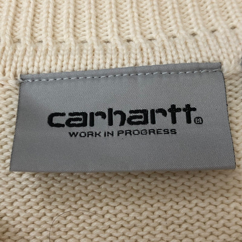 【中古品】【メンズ】 Carhartt WIP カーハート ワークインプログレス S/S ALDUS KNIT VEST A231051 ショートスリーブ アルダス ニット ベスト トップス 145-250729-yo-17-tei サイズ：M カラー：アイボリー 万代Net店