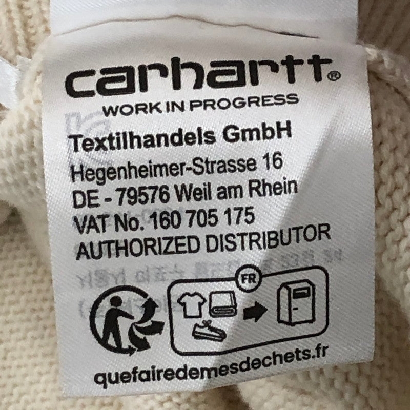 【中古品】【メンズ】 Carhartt WIP カーハート ワークインプログレス S/S ALDUS KNIT VEST A231051 ショートスリーブ アルダス ニット ベスト トップス 145-250729-yo-17-tei サイズ：M カラー：アイボリー 万代Net店