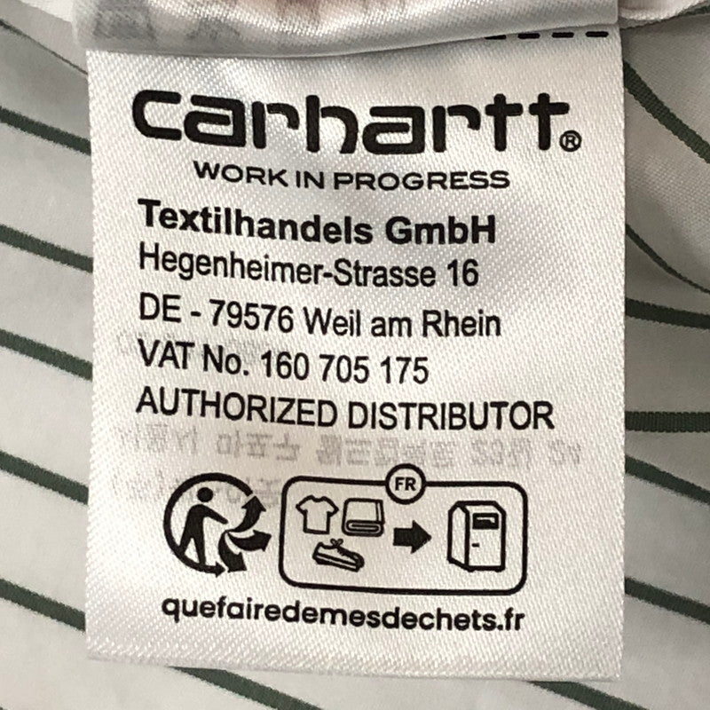 【中古品】【メンズ】 Carhartt WIP カーハート ワークインプログレス S/S LINUS SHIRT I033028 ショートスリーブ ライナス シャツ 半袖 トップス 145-250729-yo-19-tei サイズ：S カラー：Park/White 万代Net店