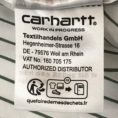 【中古品】【メンズ】 Carhartt WIP カーハート ワークインプログレス S/S LINUS SHIRT I033028 ショートスリーブ ライナス シャツ 半袖 トップス 145-250729-yo-19-tei サイズ：S カラー：Park/White 万代Net店