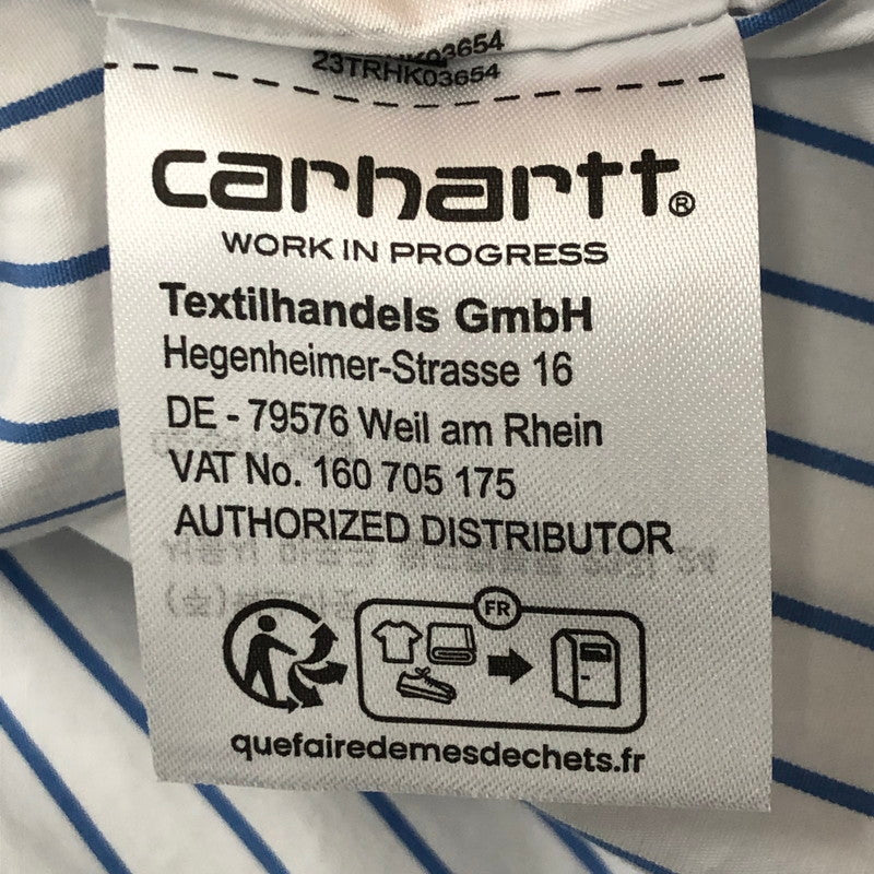 【中古品】【メンズ】 Carhartt WIP カーハート ワークインプログレス S/S LINUS SHIRT I033028 ショートスリーブ ライナス シャツ 半袖 トップス 145-250729-yo-20-tei サイズ：S カラー：Bleach/White 万代Net店
