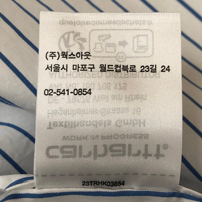 【中古品】【メンズ】 Carhartt WIP カーハート ワークインプログレス S/S LINUS SHIRT I033028 ショートスリーブ ライナス シャツ 半袖 トップス 145-250729-yo-20-tei サイズ：S カラー：Bleach/White 万代Net店