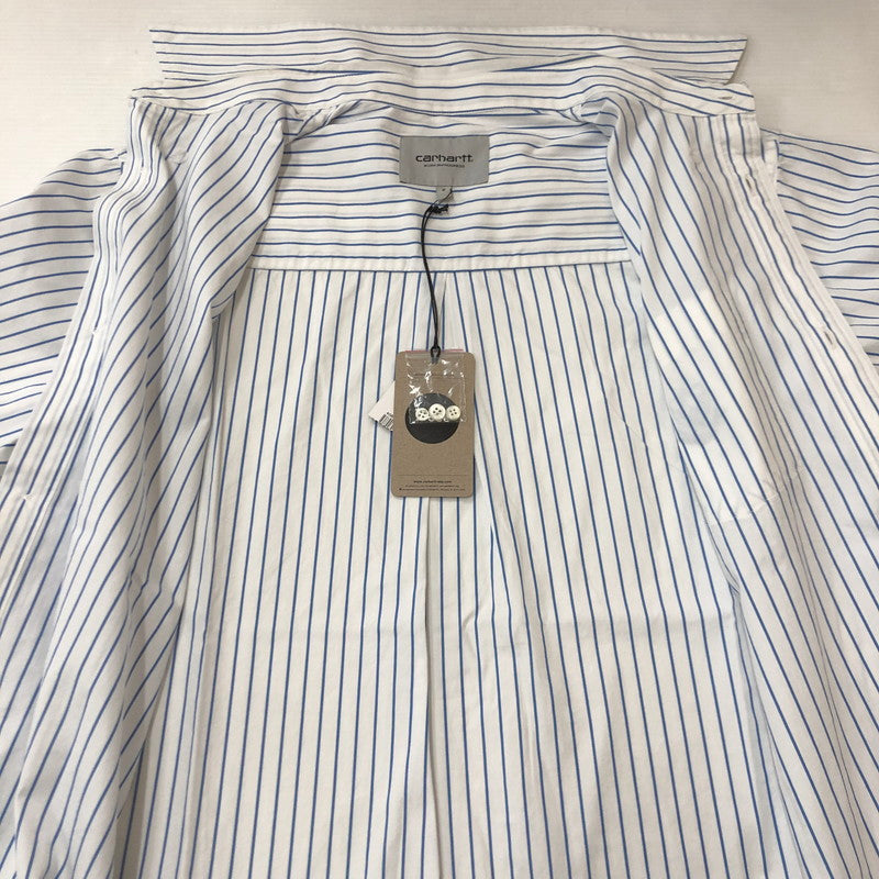 【中古品】【メンズ】 Carhartt WIP カーハート ワークインプログレス S/S LINUS SHIRT I033028 ショートスリーブ ライナス シャツ 半袖 トップス 145-250729-yo-20-tei サイズ：S カラー：Bleach/White 万代Net店