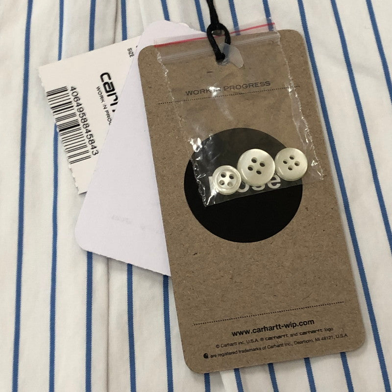 【中古品】【メンズ】 Carhartt WIP カーハート ワークインプログレス S/S LINUS SHIRT I033028 ショートスリーブ ライナス シャツ 半袖 トップス 145-250729-yo-20-tei サイズ：S カラー：Bleach/White 万代Net店