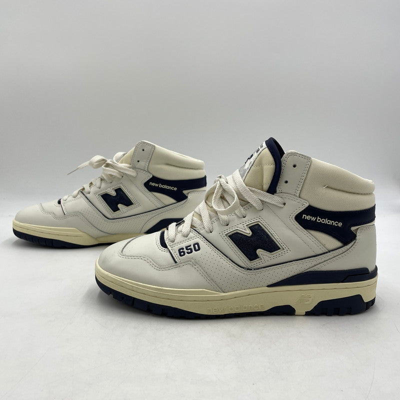 【中古品】【メンズ】 NEW BALANCE ニューバランス × AIME LEON DORE エメ レオン ドレ 別注コラボ BB650RD1 スニーカー 靴 シューズ 162-260904-yo-05-teih サイズ：29cm カラー：ホワイト×ネイビー 万代Net店