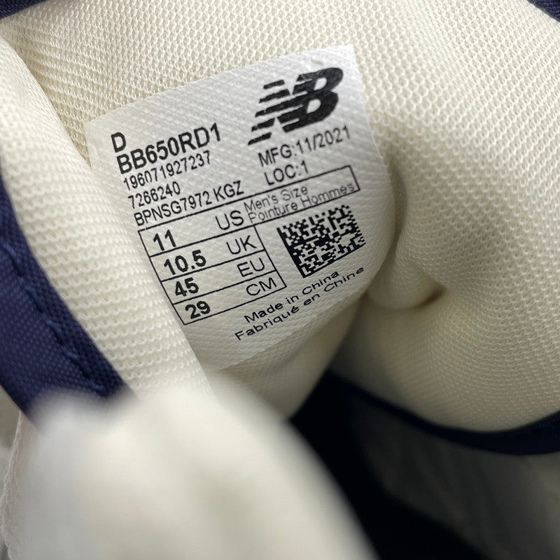 【中古品】【メンズ】 NEW BALANCE ニューバランス × AIME LEON DORE エメ レオン ドレ 別注コラボ BB650RD1 スニーカー 靴 シューズ 162-260904-yo-05-teih サイズ：29cm カラー：ホワイト×ネイビー 万代Net店