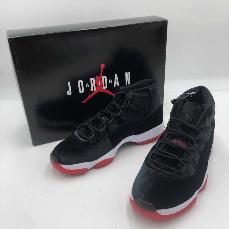 【未使用品】【メンズ】 NIKE ナイキ WMNS AIR JORDAN 11 RETORO BRED VELVET DB5457-061 ウィメンズ エアジョーダン11 レトロ ブレッド ベルベット スニーカー 靴 160-250813-yo-05-tei カラー：BLACK/GYM RED-WHITE 万代Net店