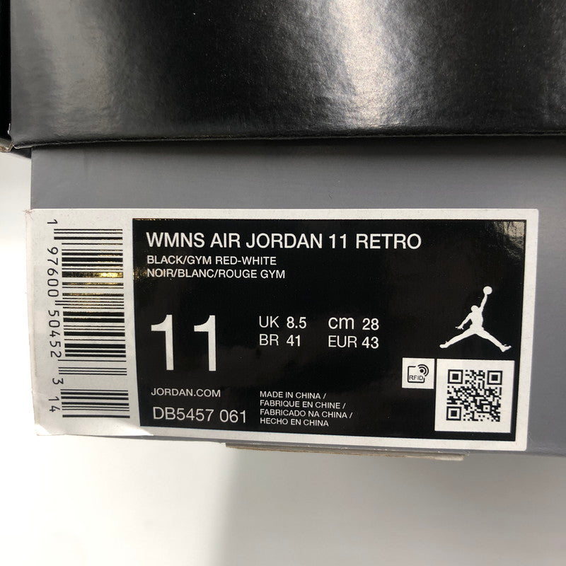 【未使用品】【メンズ】 NIKE ナイキ WMNS AIR JORDAN 11 RETORO BRED VELVET DB5457-061 ウィメンズ エアジョーダン11 レトロ ブレッド ベルベット スニーカー 靴 160-250813-yo-05-tei カラー：BLACK/GYM RED-WHITE 万代Net店