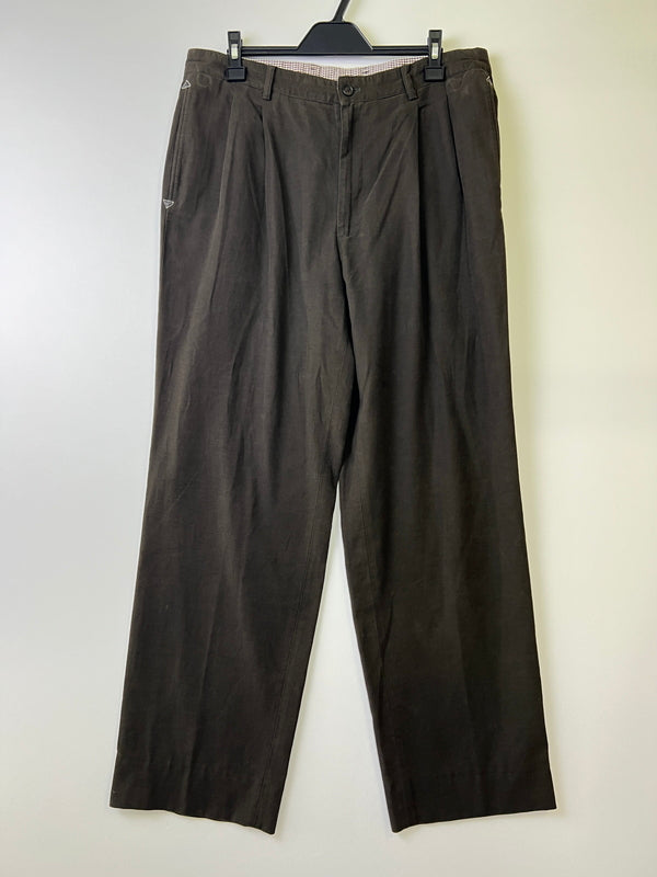 【中古品】【メンズ】 PAPAS パパス 80-90S 初期タグ スラックス ボトムス パンツ ヴィンテージ フランネル 158-260921-AS-31-hon サイズ：52/LL カラー：ブラウン 万代Net店