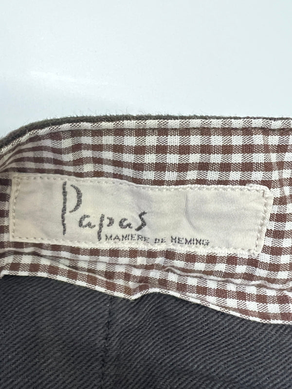 【中古品】【メンズ】 PAPAS パパス 80-90S 初期タグ スラックス ボトムス パンツ ヴィンテージ フランネル 158-260921-AS-31-hon サイズ：52/LL カラー：ブラウン 万代Net店