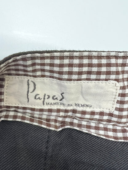 【中古品】【メンズ】 PAPAS パパス 80-90S 初期タグ スラックス ボトムス パンツ ヴィンテージ フランネル 158-260921-AS-31-hon サイズ：52/LL カラー：ブラウン 万代Net店