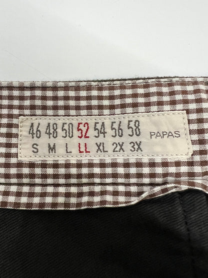 【中古品】【メンズ】 PAPAS パパス 80-90S 初期タグ スラックス ボトムス パンツ ヴィンテージ フランネル 158-260921-AS-31-hon サイズ：52/LL カラー：ブラウン 万代Net店