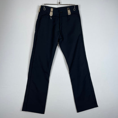 【中古品】【メンズ】 KOHSHIN SATOH コウシン サトウ 90's SLACKS 90年代 スラックス ボトムス 151-620618-sa-03-tei サイズ：M カラー：ブラック 万代Net店