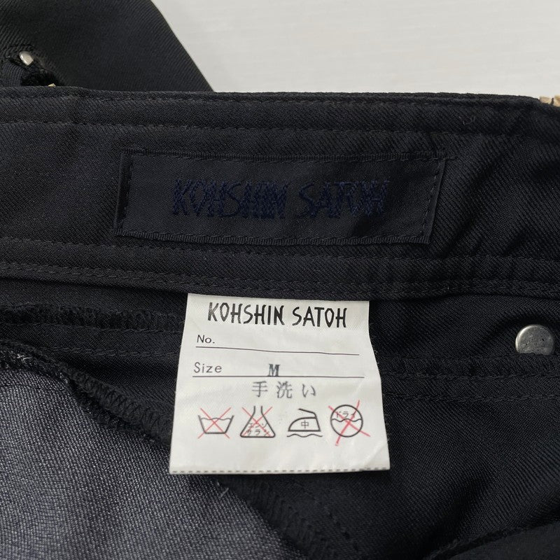 【中古品】【メンズ】 KOHSHIN SATOH コウシン サトウ 90's SLACKS 90年代 スラックス ボトムス 151-620618-sa-03-tei サイズ：M カラー：ブラック 万代Net店