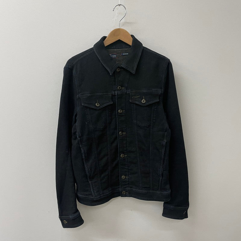 【中古品】【メンズ】 DIESEL ディーゼル ELSHAR SWEAT DENIM TRUCKER SHIRT エルシャール スウェット デニム トラッカー シャツ 長袖 トップス 141-250730-ks-09-tei サイズ：S カラー：ブラック 万代Net店