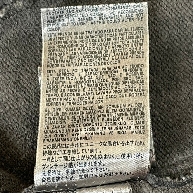 【中古品】【メンズ】 DIESEL ディーゼル ELSHAR SWEAT DENIM TRUCKER SHIRT エルシャール スウェット デニム トラッカー シャツ 長袖 トップス 141-250730-ks-09-tei サイズ：S カラー：ブラック 万代Net店
