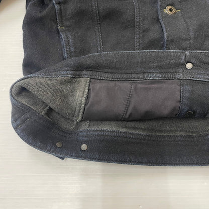 【中古品】【メンズ】 DIESEL ディーゼル ELSHAR SWEAT DENIM TRUCKER SHIRT エルシャール スウェット デニム トラッカー シャツ 長袖 トップス 141-250730-ks-09-tei サイズ：S カラー：ブラック 万代Net店
