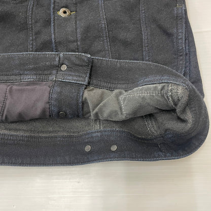 【中古品】【メンズ】 DIESEL ディーゼル ELSHAR SWEAT DENIM TRUCKER SHIRT エルシャール スウェット デニム トラッカー シャツ 長袖 トップス 141-250730-ks-09-tei サイズ：S カラー：ブラック 万代Net店