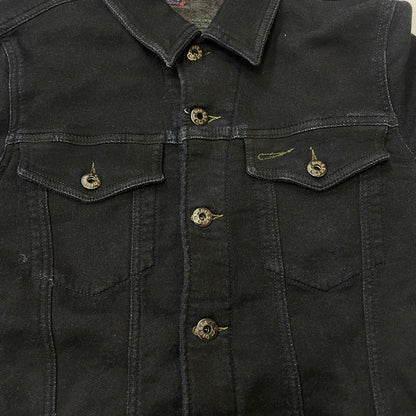 【中古品】【メンズ】 DIESEL ディーゼル ELSHAR SWEAT DENIM TRUCKER SHIRT エルシャール スウェット デニム トラッカー シャツ 長袖 トップス 141-250730-ks-09-tei サイズ：S カラー：ブラック 万代Net店