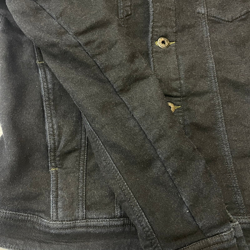 【中古品】【メンズ】 DIESEL ディーゼル ELSHAR SWEAT DENIM TRUCKER SHIRT エルシャール スウェット デニム トラッカー シャツ 長袖 トップス 141-250730-ks-09-tei サイズ：S カラー：ブラック 万代Net店