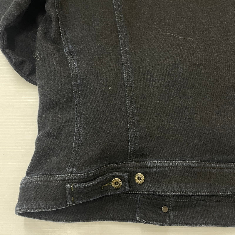 【中古品】【メンズ】 DIESEL ディーゼル ELSHAR SWEAT DENIM TRUCKER SHIRT エルシャール スウェット デニム トラッカー シャツ 長袖 トップス 141-250730-ks-09-tei サイズ：S カラー：ブラック 万代Net店