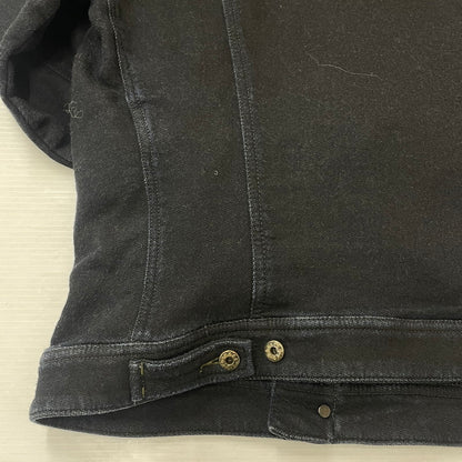 【中古品】【メンズ】 DIESEL ディーゼル ELSHAR SWEAT DENIM TRUCKER SHIRT エルシャール スウェット デニム トラッカー シャツ 長袖 トップス 141-250730-ks-09-tei サイズ：S カラー：ブラック 万代Net店