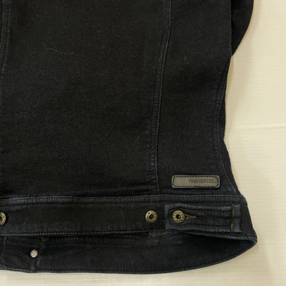 【中古品】【メンズ】 DIESEL ディーゼル ELSHAR SWEAT DENIM TRUCKER SHIRT エルシャール スウェット デニム トラッカー シャツ 長袖 トップス 141-250730-ks-09-tei サイズ：S カラー：ブラック 万代Net店