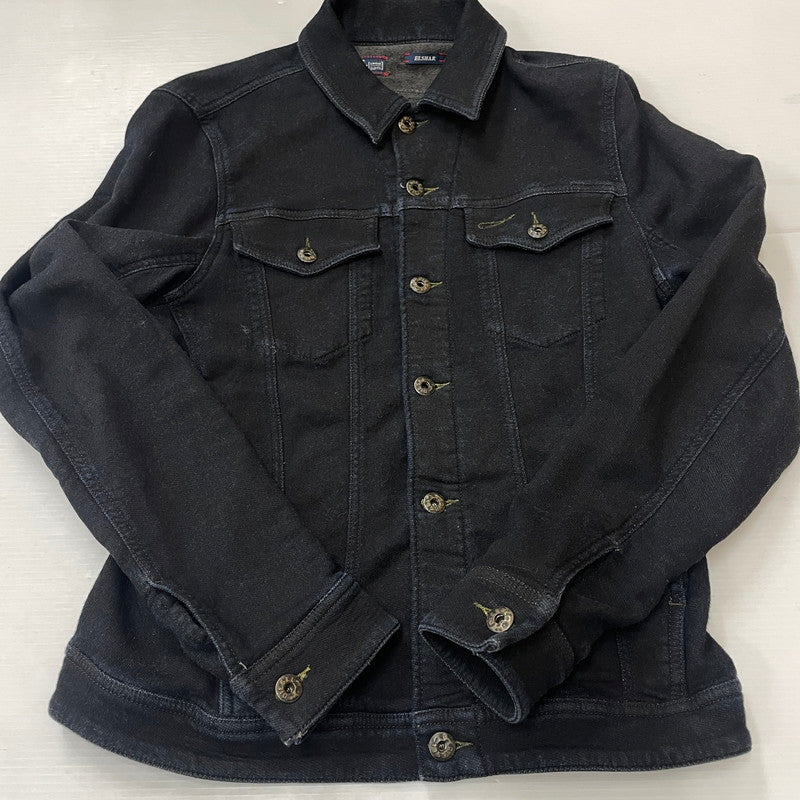 【中古品】【メンズ】 DIESEL ディーゼル ELSHAR SWEAT DENIM TRUCKER SHIRT エルシャール スウェット デニム トラッカー シャツ 長袖 トップス 141-250730-ks-09-tei サイズ：S カラー：ブラック 万代Net店