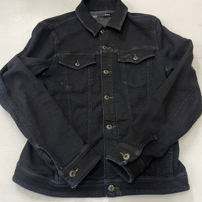 【中古品】【メンズ】 DIESEL ディーゼル ELSHAR SWEAT DENIM TRUCKER SHIRT エルシャール スウェット デニム トラッカー シャツ 長袖 トップス 141-250730-ks-09-tei サイズ：S カラー：ブラック 万代Net店