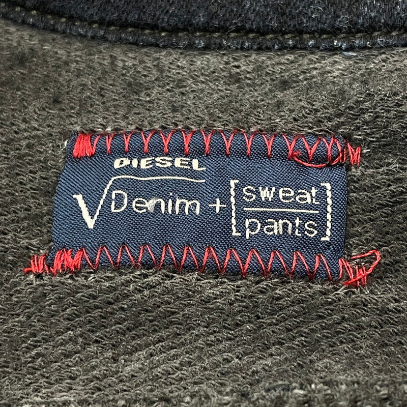【中古品】【メンズ】 DIESEL ディーゼル ELSHAR SWEAT DENIM TRUCKER SHIRT エルシャール スウェット デニム トラッカー シャツ 長袖 トップス 141-250730-ks-09-tei サイズ：S カラー：ブラック 万代Net店