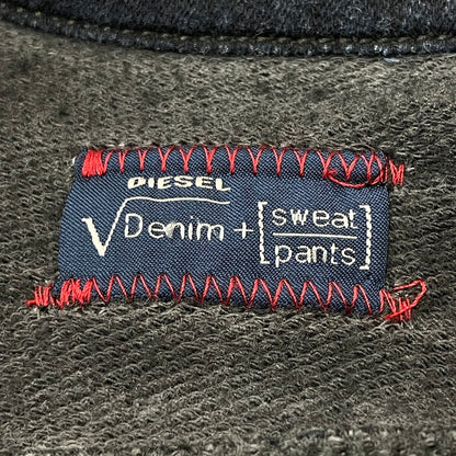 【中古品】【メンズ】 DIESEL ディーゼル ELSHAR SWEAT DENIM TRUCKER SHIRT エルシャール スウェット デニム トラッカー シャツ 長袖 トップス 141-250730-ks-09-tei サイズ：S カラー：ブラック 万代Net店