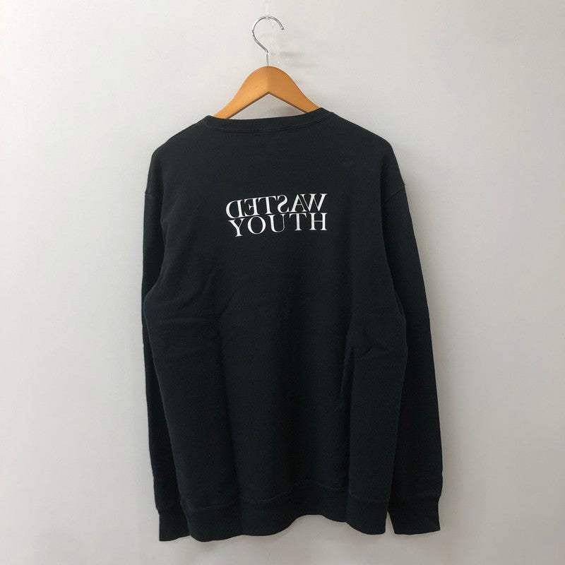 【中古品】【メンズ】 × WESTED YOUTH ウェステッドユース 別注 コラボ PHOTO PRINT SWEAT SHIRT UCV9807 フォトプリント スウェット シャツ 長袖 トップス トレーナー 140-250729-yo-03-fuzh サイズ：3 カラー：ブラック 万代Net店