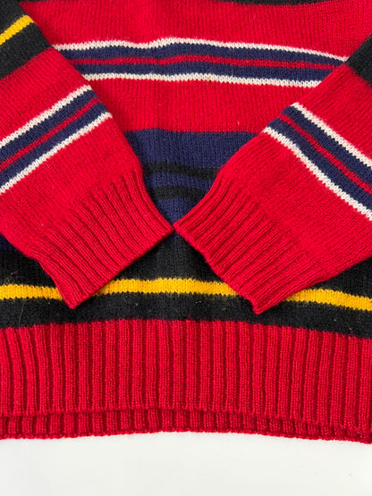 【中古品】【メンズ】 OLD GAP オールドギャップ 90’S ボーダーニット ハーフボタン ヴィンテージ 147-260921-AS-11-hon サイズ：L カラー：マルチカラー 万代Net店