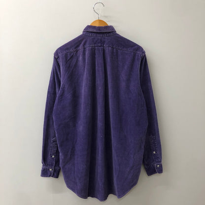 【現状渡し品】【メンズ】 RALPH LAUREN ラルフローレン CORDUROY SHIRT MADE IN USA コーデュロイ シャツ トップス 長袖 USA製 147-250804-ts-01-fuz サイズ：M カラー：パープル 万代Net店