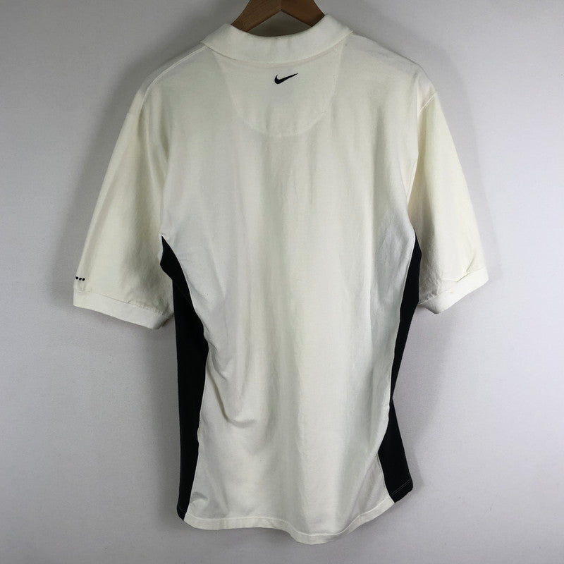 【中古品】【メンズ】 NIKE ナイキ 90’s TIGER WOODS GOLF POLO SHIRT S9-FET 90年代 タイガーウッズ ゴルフ ポロシャツ 半袖 トップス 148-251125-yo-19-tei サイズ：L カラー：ホワイト 万代Net店