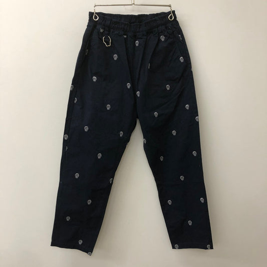 【中古品】【メンズ】 PUNK DRUNKERS パンクドランカーズ 23AW あいつ刺繍 総柄 パンツ PDS-23167 ボトムス 153-250801-KS-14-tei サイズ：S カラー：ネイビー 万代Net店