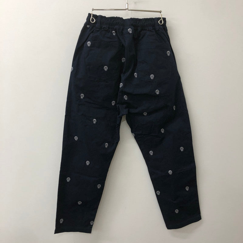 【中古品】【メンズ】 PUNK DRUNKERS パンクドランカーズ 23AW あいつ刺繍 総柄 パンツ PDS-23167 ボトムス 153-250801-KS-14-tei サイズ：S カラー：ネイビー 万代Net店