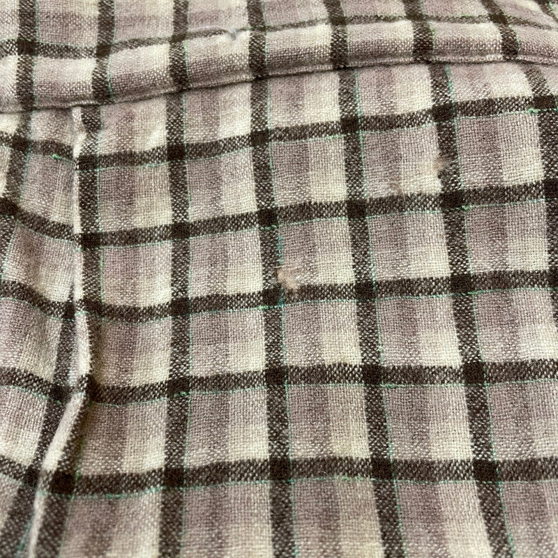 【現状渡し品】【メンズ】 PENDLETON ペンドルトン CHECK L/S OPEN COLLAR WOOL SHIRT チェック ロングスリーブ オープンカラー ウール シャツ 長袖 トップス 145-250730-ks-18-tei サイズ：L カラー：ブラウン 万代Net店