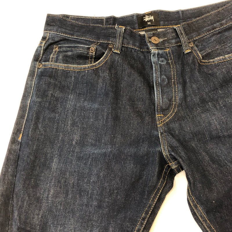 【現状渡し品】【メンズ】 STUSSY ステューシー SELVEDGE BUTTONFLY DENIM PANTS セルビッジ ボタンフライ デニムパンツ ボトムス ジーンズ 153-250801-KS-09-tei サイズ：32 カラー：インディゴ 万代Net店
