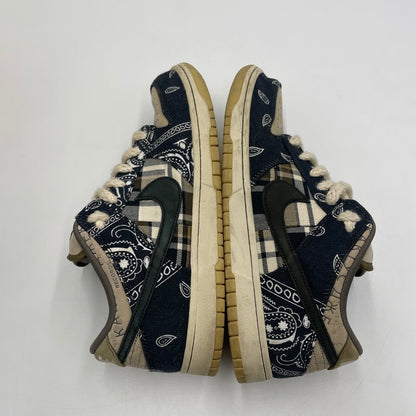 【中古品】【メンズ】 NIKE SB ナイキ スケートボーディング × TRAVIS SCOTT トラヴィス・スコット 別注 コラボ DUNK LOW PRM QS CT5053-001 ダンクロー プレミアム クイックストライク スニーカー 靴 160-250806-kk-04-tei カラー：BLACK/BLACKｰPARACHUTE BEIGE 万代Net店