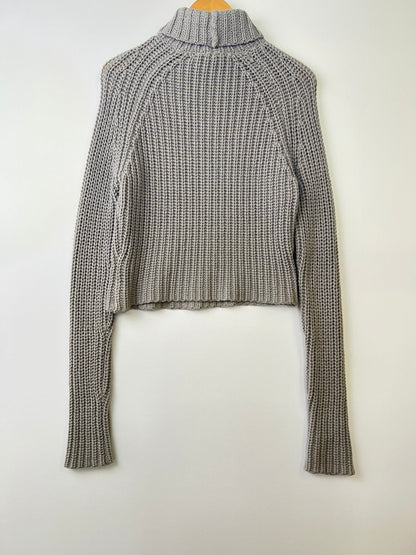 【中古品】【メンズ】 T by ALEXANDER WANG ティーバイ アレキサンダーワン LA3360 TURTLE LS KNIT ニット セーター 141-260921-AS-13-hon サイズ：S カラー：グレー 万代Net店